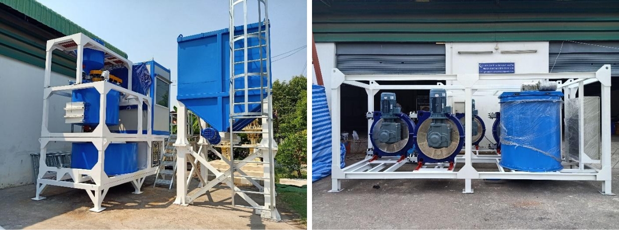 Backfill Grout Mixing Plant and Feeding System Backfill Grout Mixing Plant and Feeding System