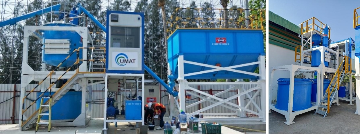 Backfill Grout Mixing Plant and Feeding System Backfill Grout Mixing Plant and Feeding System